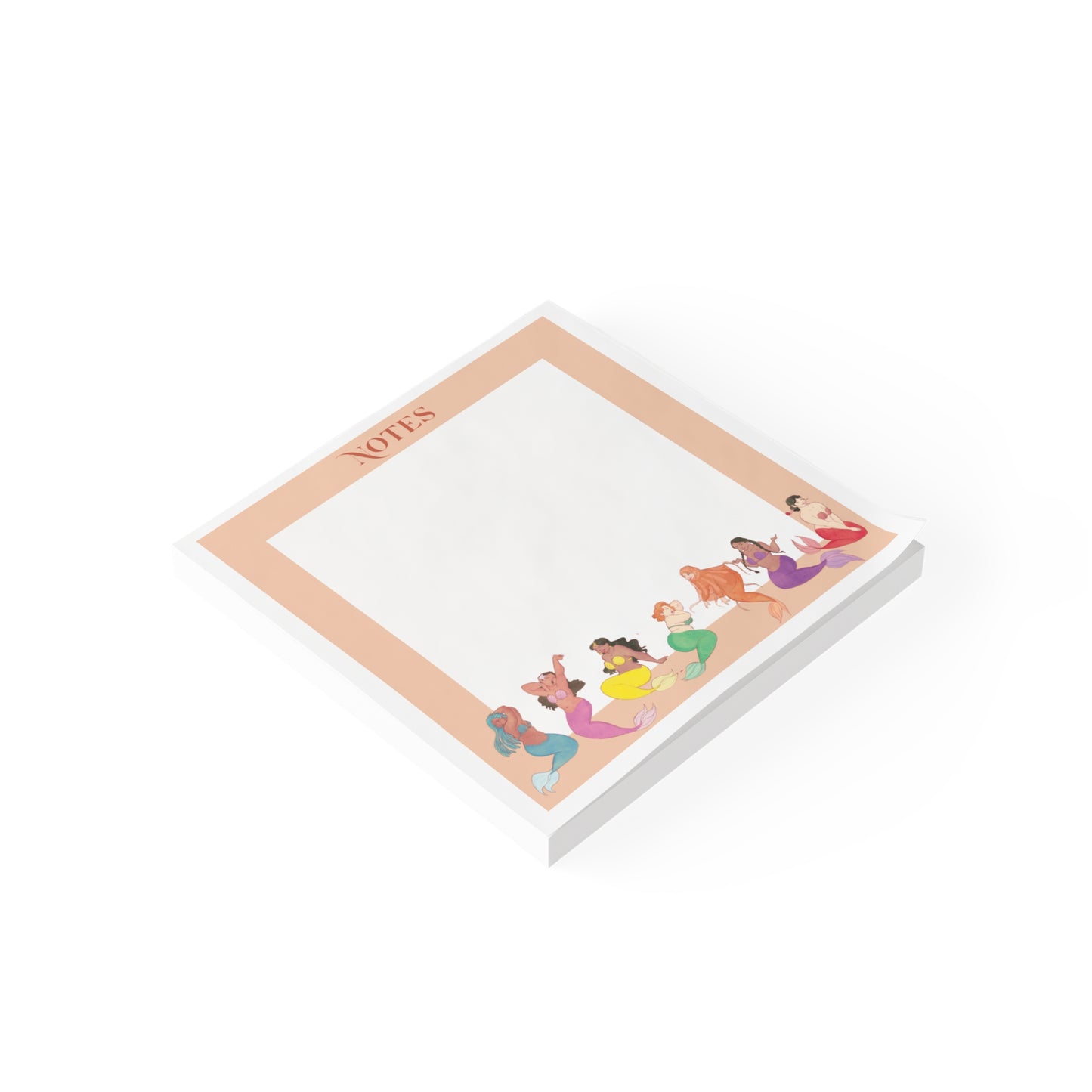 Plus Size Mermaid Note Pads - Cute Stationery for Everyday Use