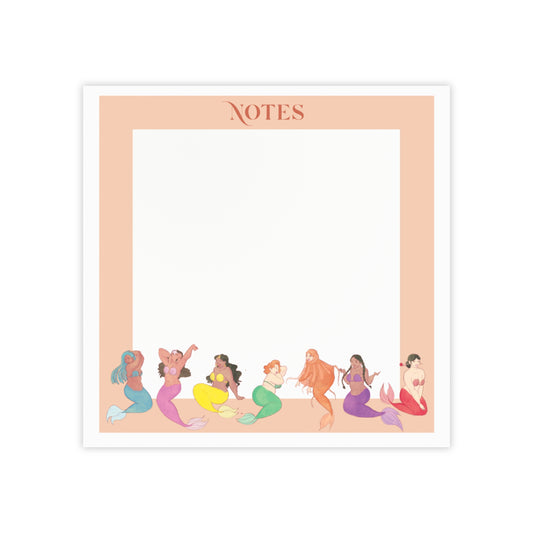 Plus Size Mermaid Note Pads - Cute Stationery for Everyday Use