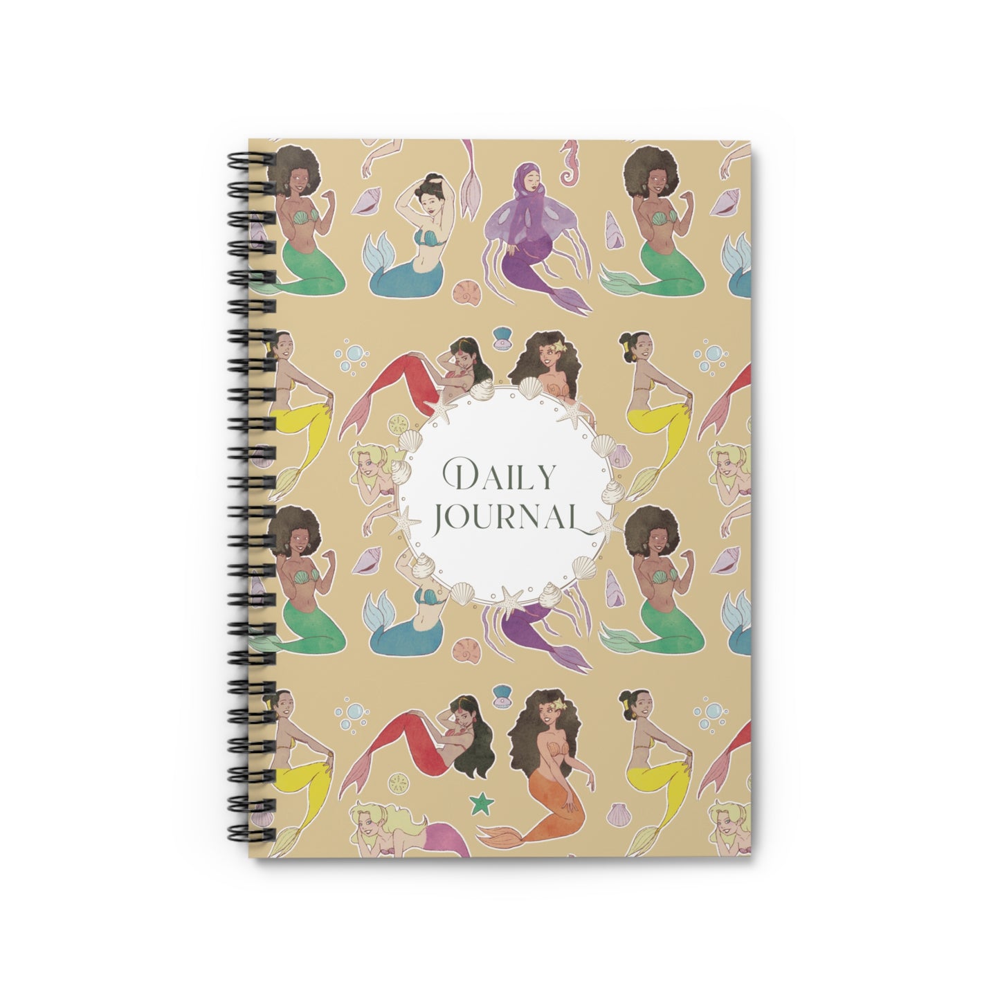 Mermaid-Themed Daily Journal - Ruled Spiral Notebook for Creative Souls