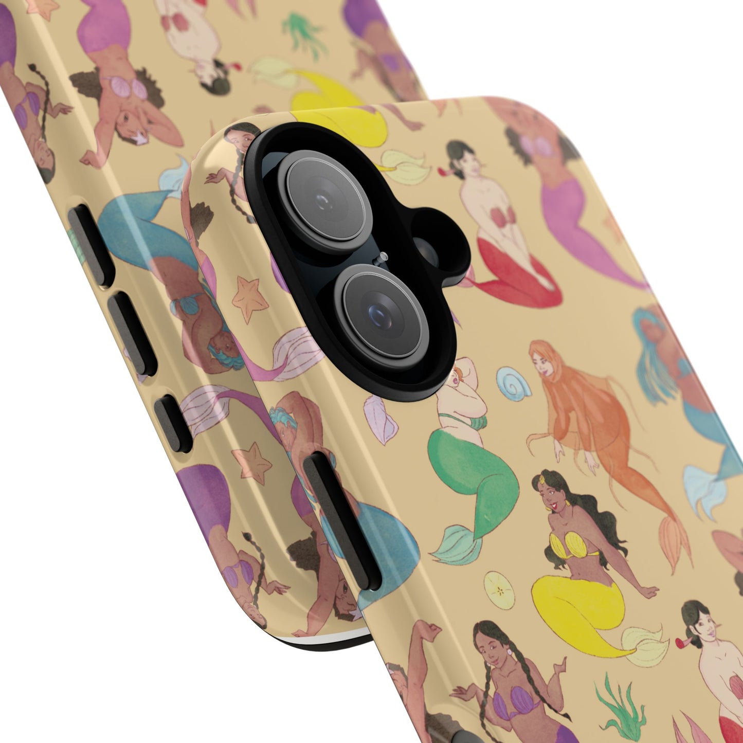 Plus Size Mermaid Phone Case - Vibrant Sea Goddess Design