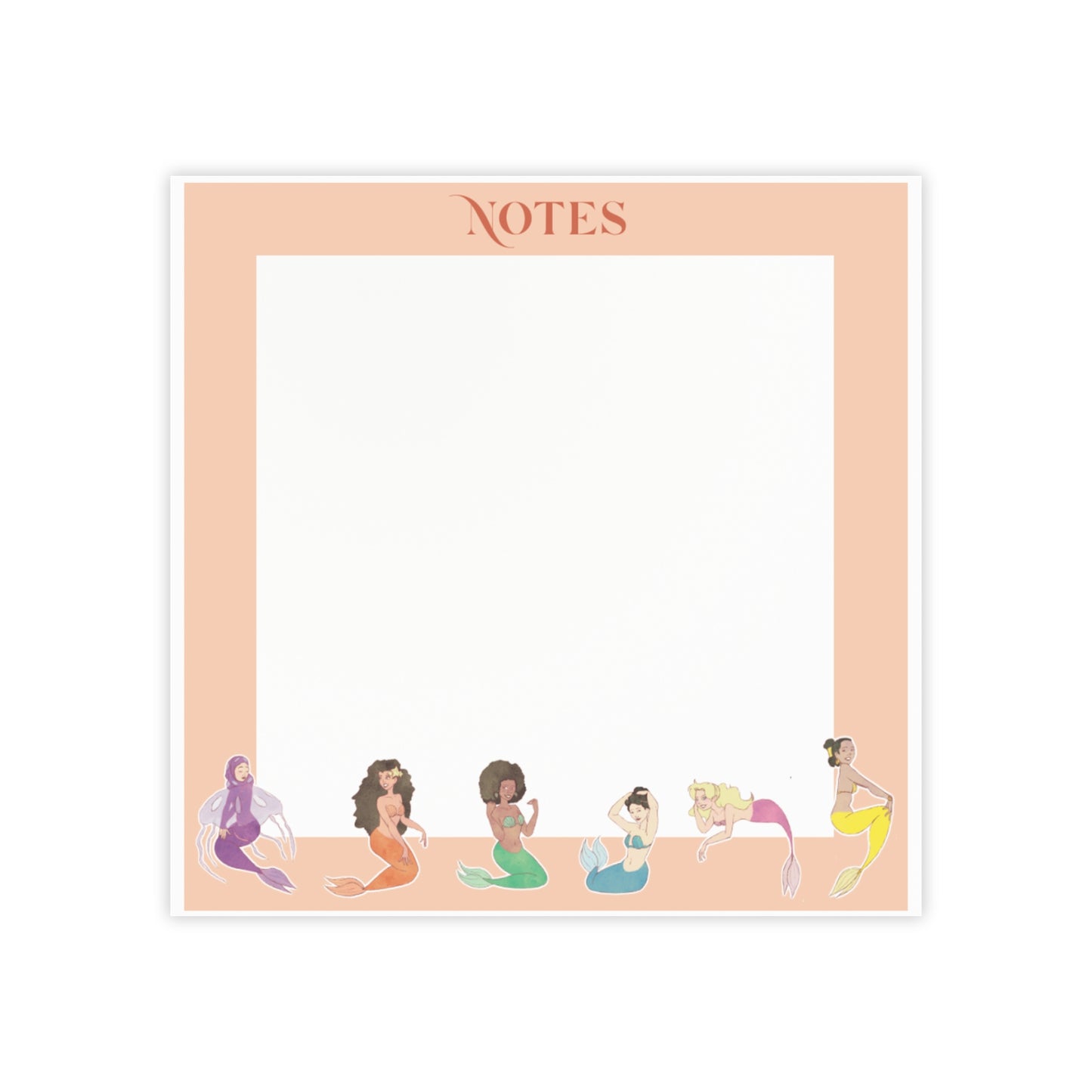 Mermaid-Themed Post-it® Note Pads - Cute Stationery for Organization and Inspiration