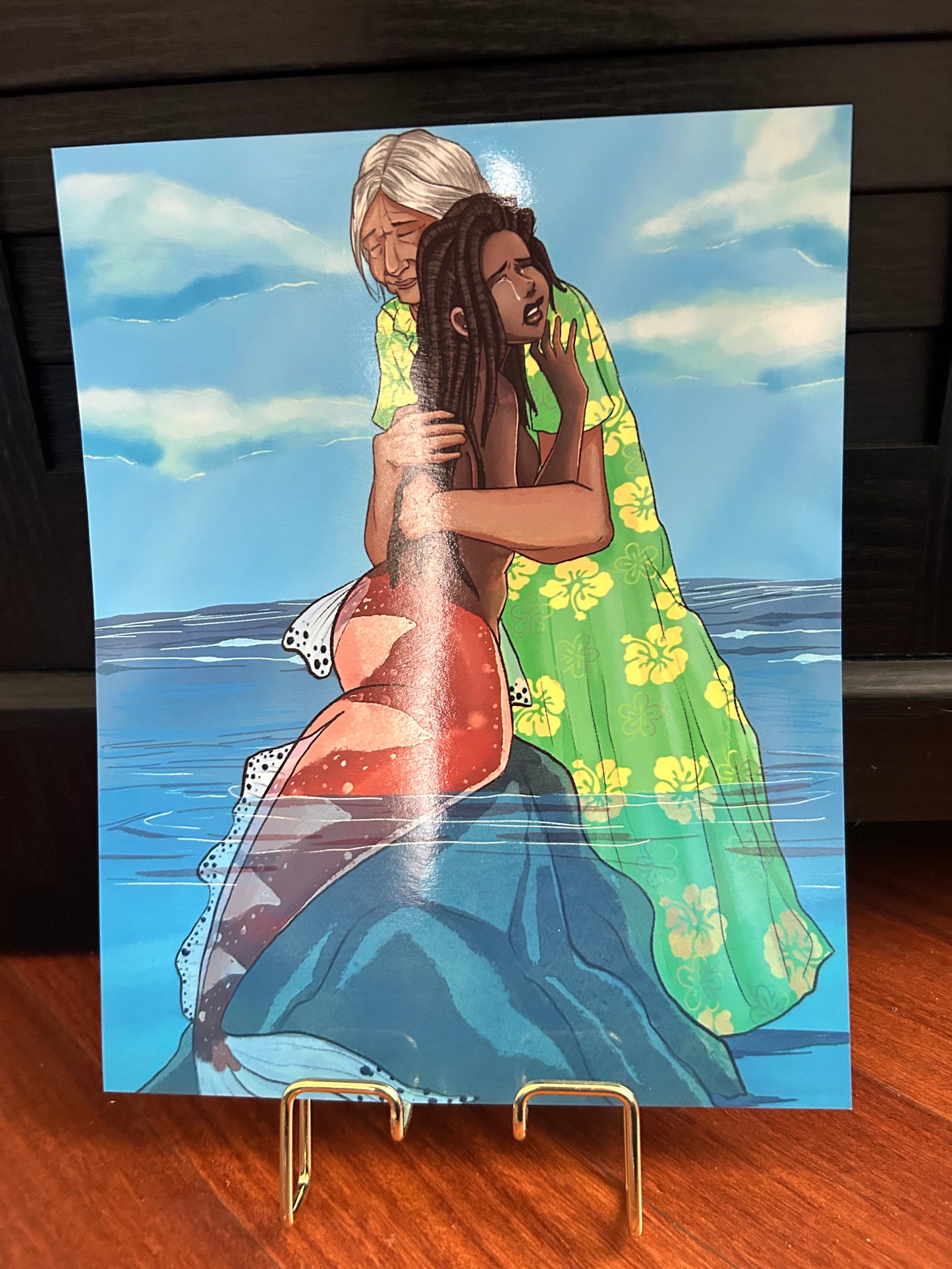 The Old Woman and the Mermaid - Print