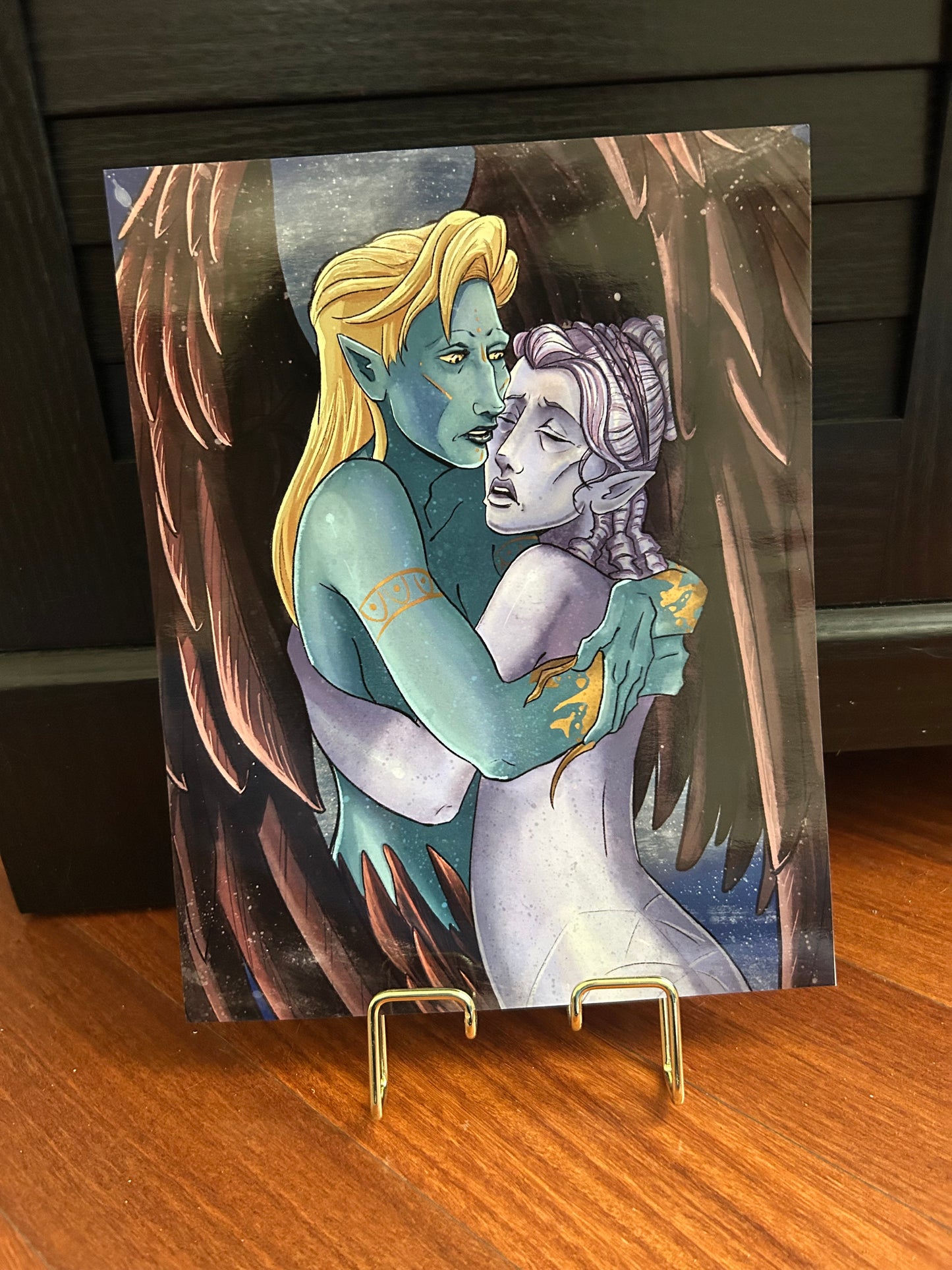 The Harpy and the Naga - Print