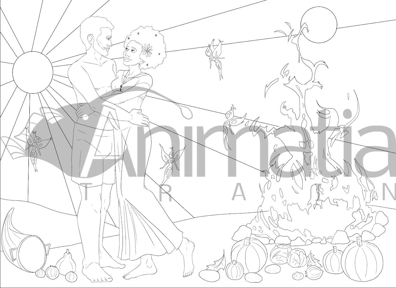Litha Coloring Page