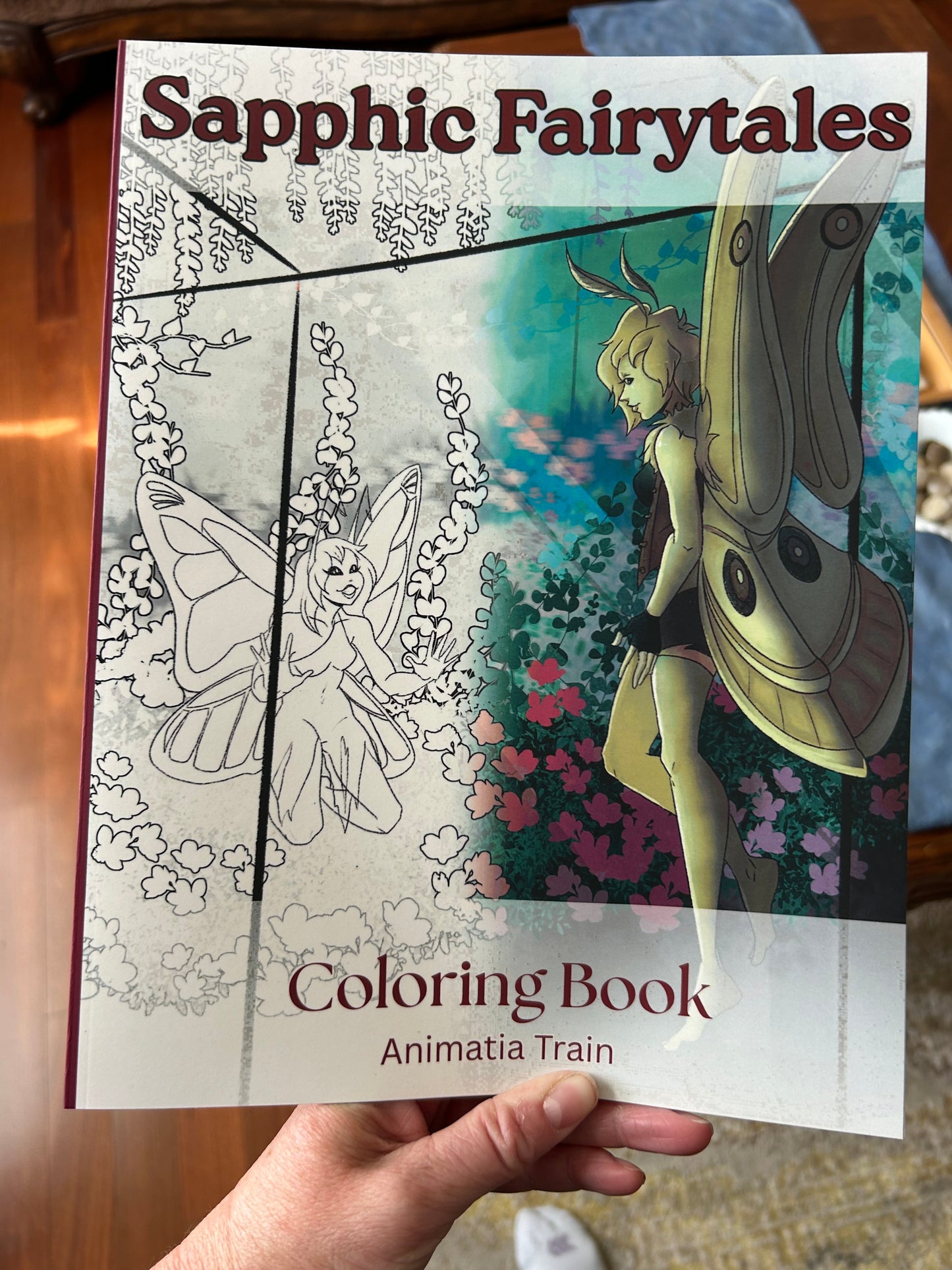 From Wings to Fins: A Collection of Sapphic Fairytales - Coloring Book