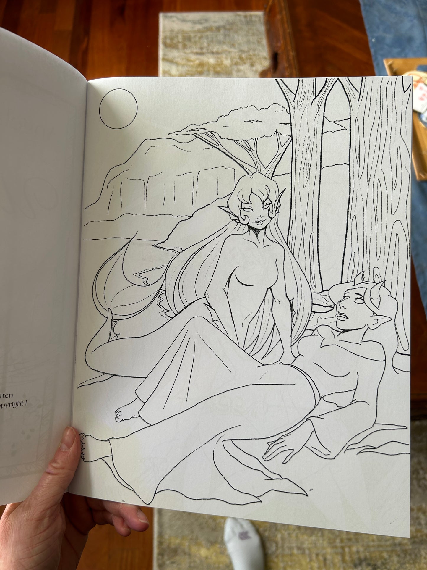From Wings to Fins: A Collection of Sapphic Fairytales - Coloring Book
